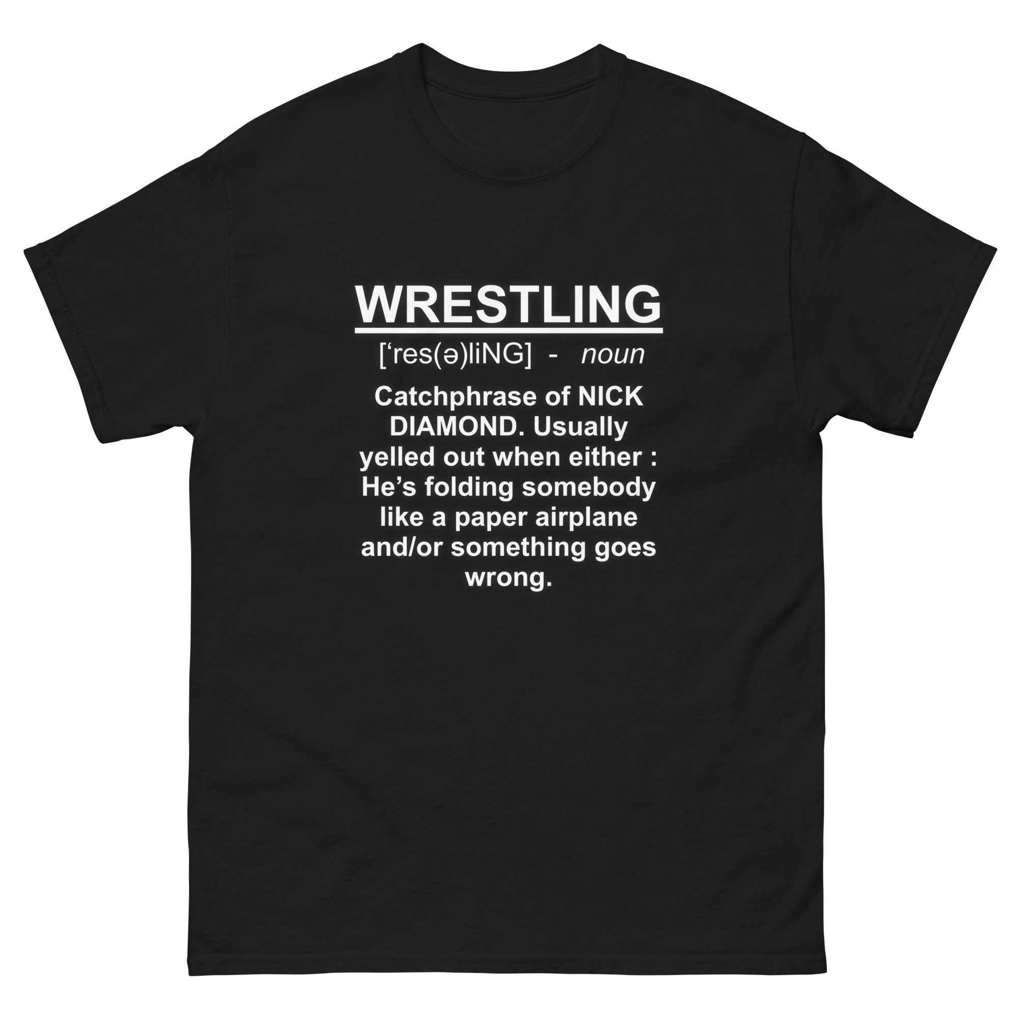 Nick Diamond "WRESTLING [Definition]" Short Sleeve Unisex T-Shirt